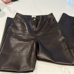 Like new Aritzia faux leather pants